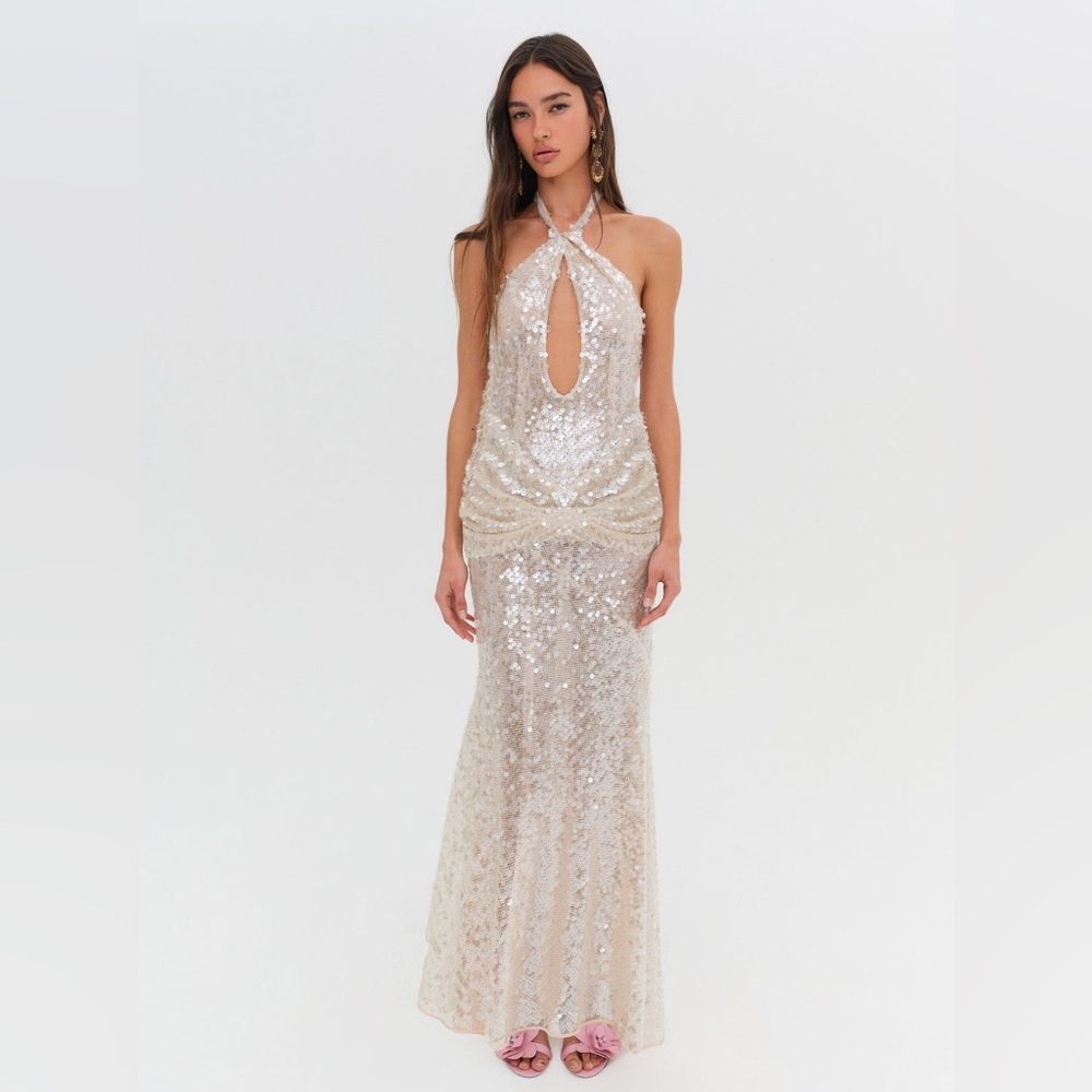 For Love and Lemons Sydney Sequin Maxi Dress